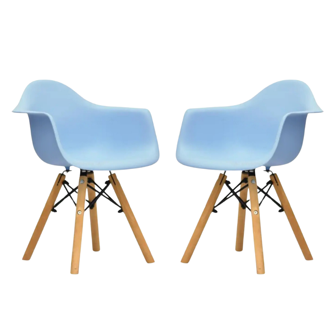 Juego de Mesa eames kids 60 cm + 2 butacas eames kids 3