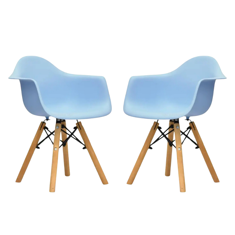 Juego de Mesa eames kids 60 cm + 2 butacas eames kids 3