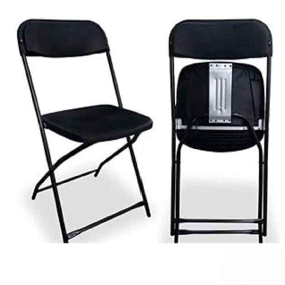 Silla plegable negra 2