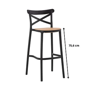 Pack 4 Taburetes Piso bar Danubio Crossack (75,6 cm)