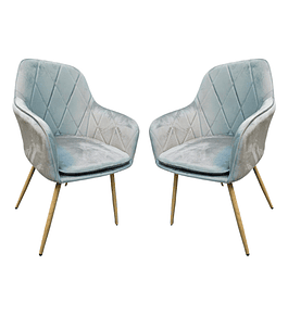 Pack 2 Sillas Sitial Butacas Diamond 2.0