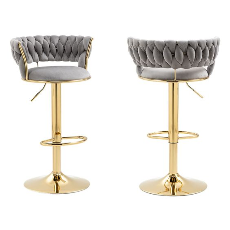Pack 2 Taburetes Queen Monarch Gold 9