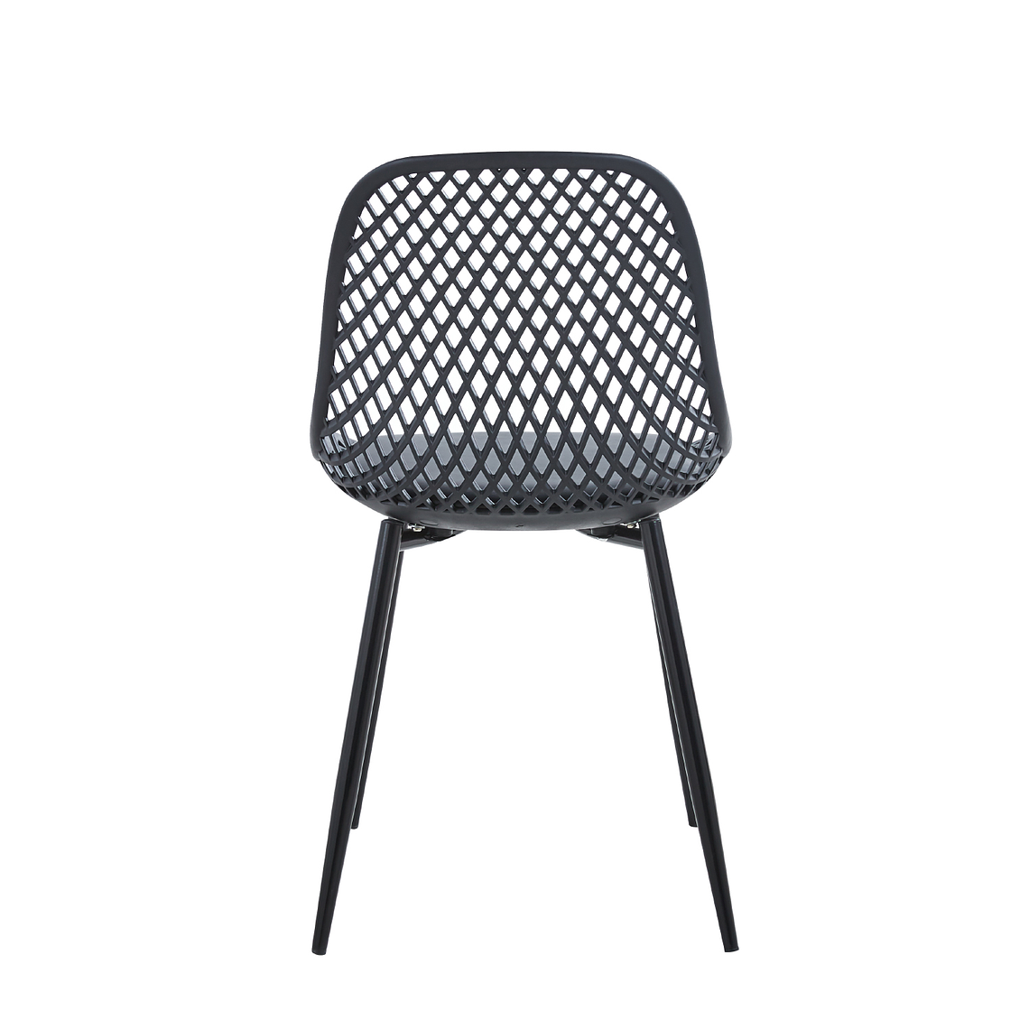 Comedor Europa redondo negro 80 cm con 4 Sillas Europa negras 4