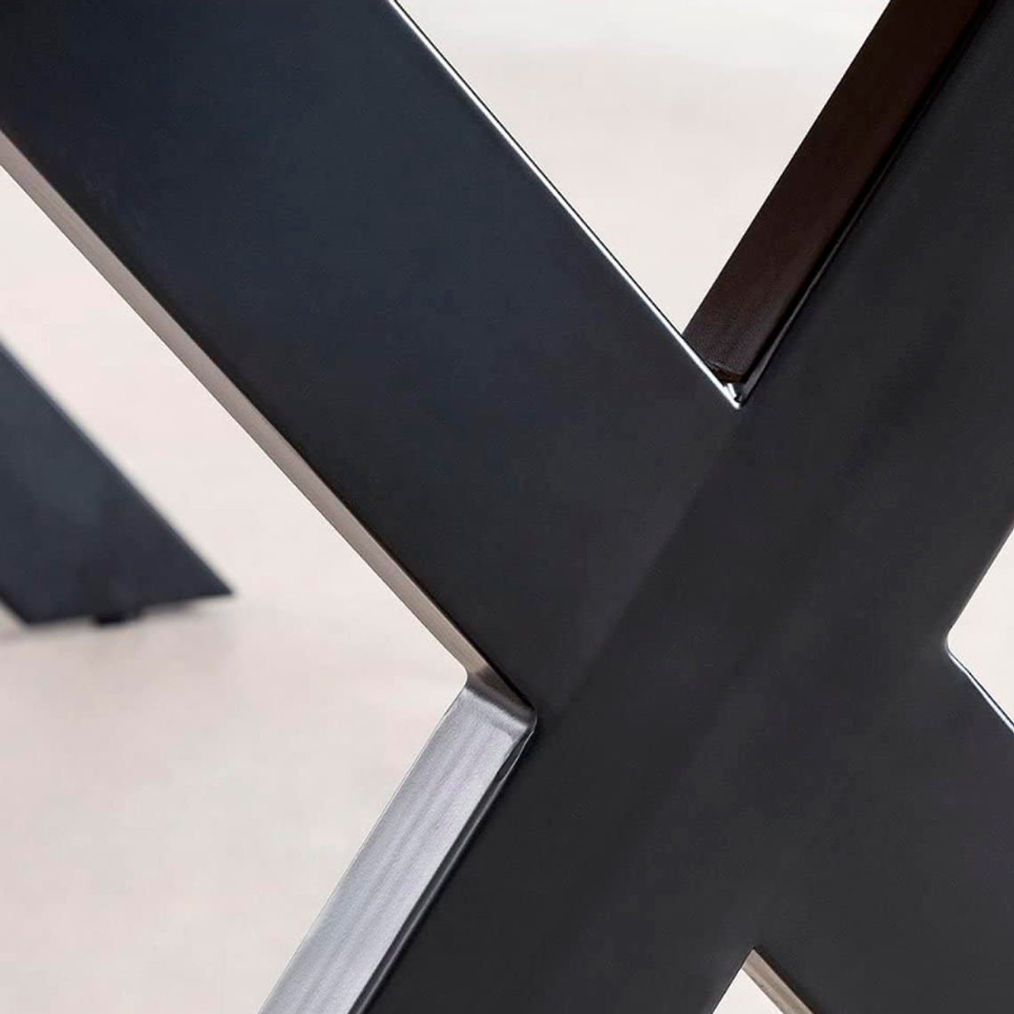 Mesa industrial Cross color Madera y Metal 140x90 cm 4