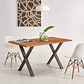 Mesa industrial Cross color Madera y Metal 140x90 cm - Miniatura 5