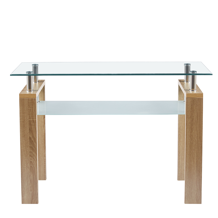 Mesa de arrimo Prisma rectangular vidrio 3