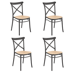 Pack 4 Sillas Danubio Top