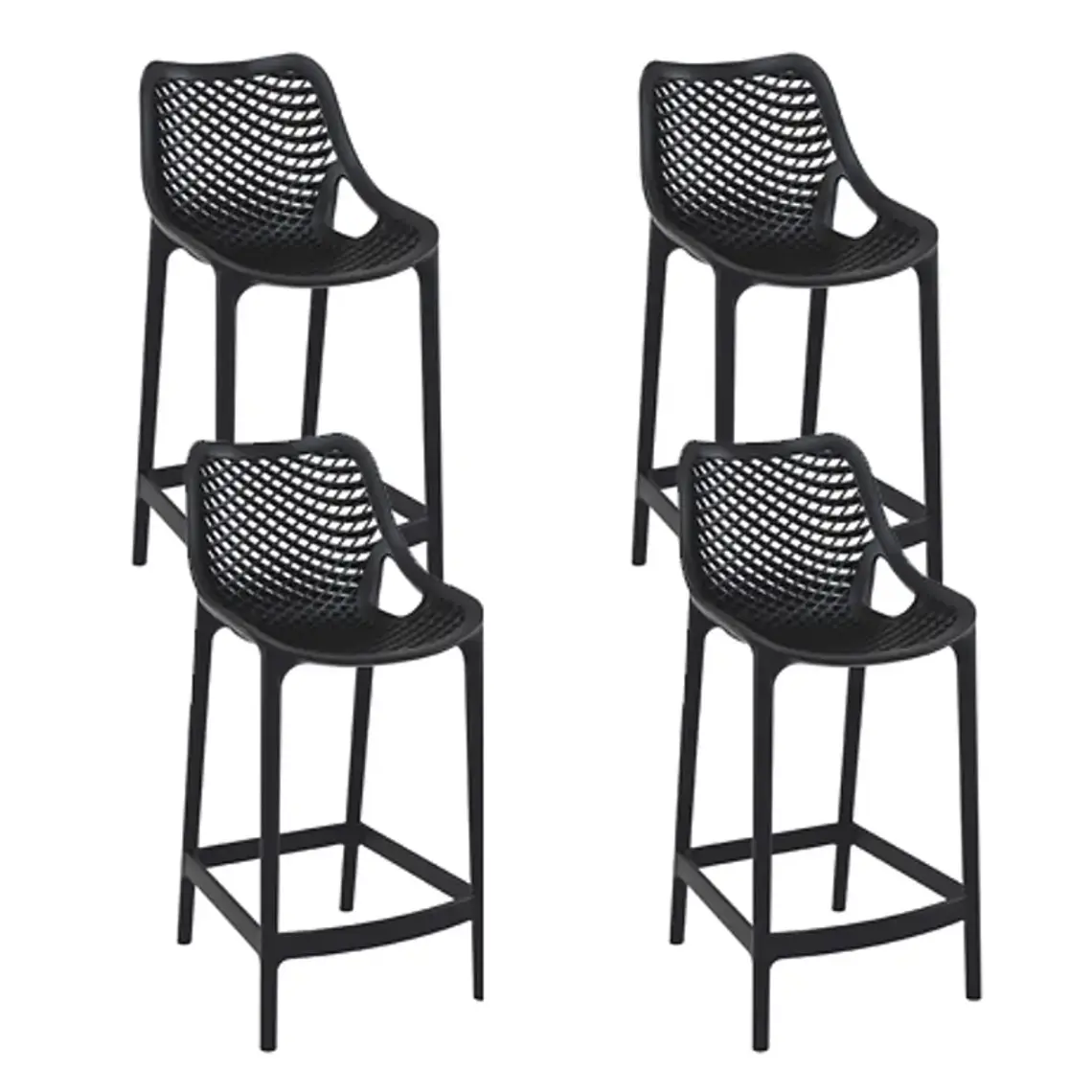 Pack 4 Taburetes de terraza Rostock 65 cm 1