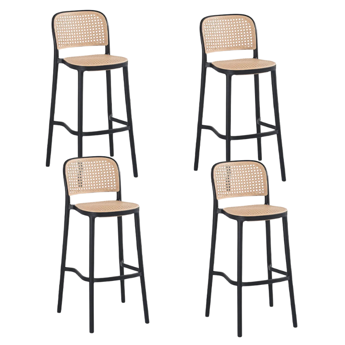 Pack 4 Taburetes Delta Brown 65 cm 1