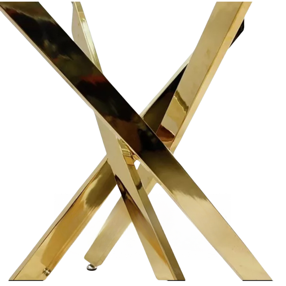 Mesa Gold redonda vidrio 100 cm 4