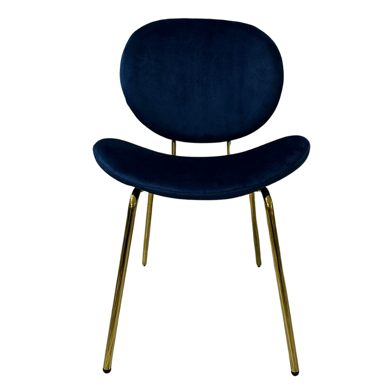 Comedor Ribe redondo vidrio 80 cm con 4 Sillas Ribe Gold 13