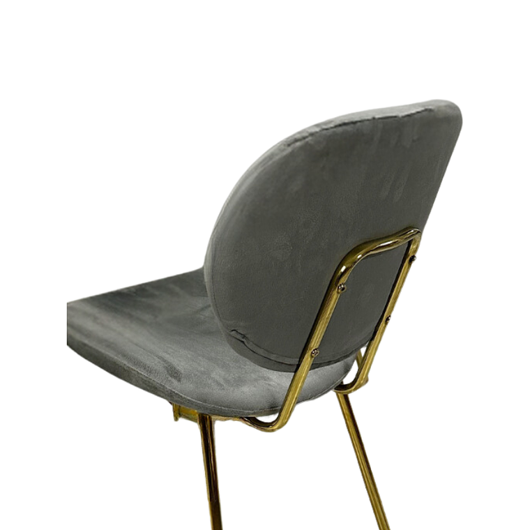 Comedor Ribe redondo vidrio 120 cm con 4 Sillas Ribe Gold 15