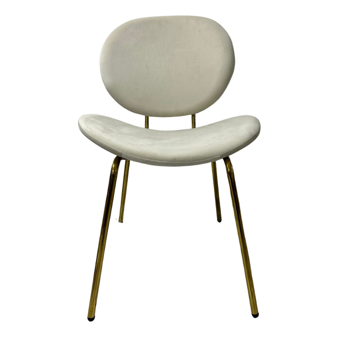 Comedor Boras rectangular vidrio 140x80 cm con 4 Sillas Ribe Gold 9