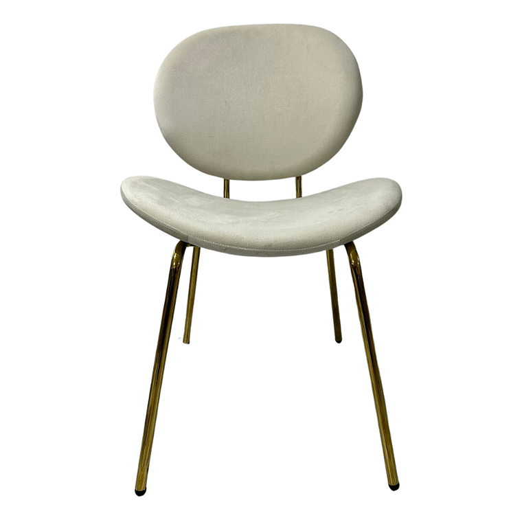 Comedor Boras rectangular vidrio 140x80 cm con 4 Sillas Ribe Gold 9