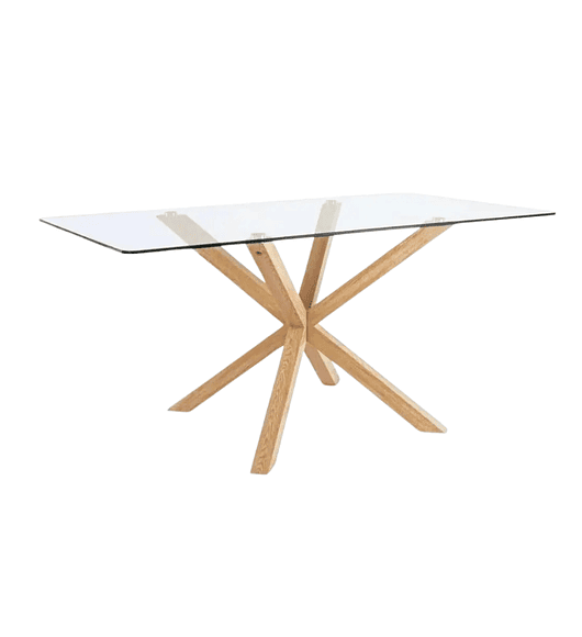 Mesa Asgard rectangular vidrio 160x90 cm