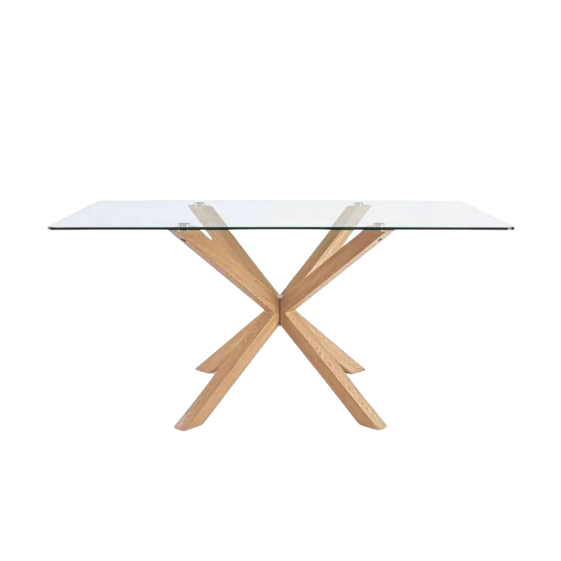 Comedor Argos rectangular 140x80 cm con 6 Sillas Buckle Velvet 6