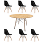 Comedor Oman redondo madera 120 cm con 6 Sillas Eames - Miniatura 2
