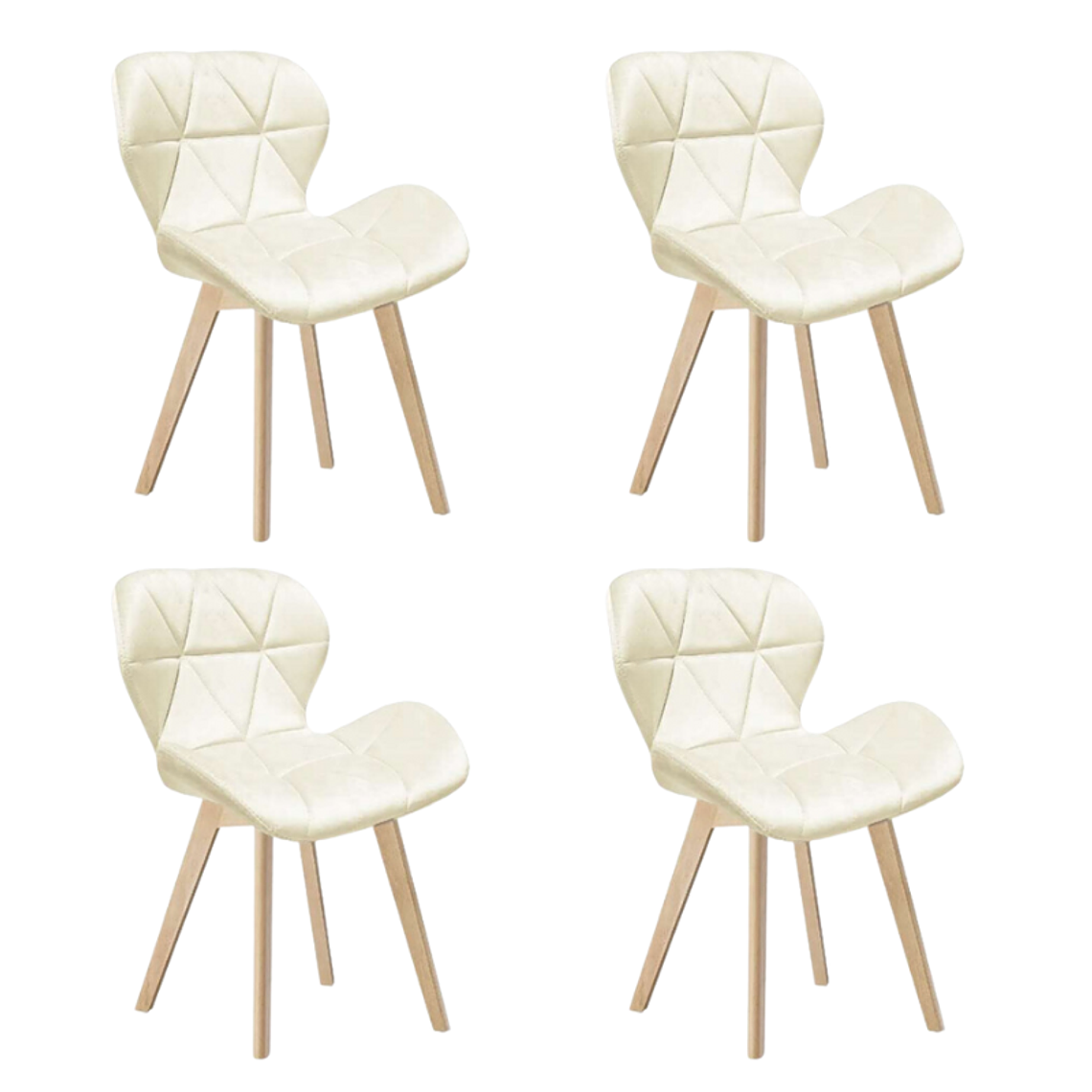 Pack 4 Sillas Mariposas Rubik Wood Velvet 8