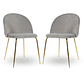 Pack 2 Sillas breda gold velvet - Miniatura 3