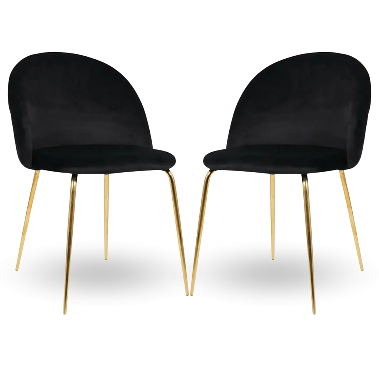 Pack 2 Sillas breda gold velvet 7