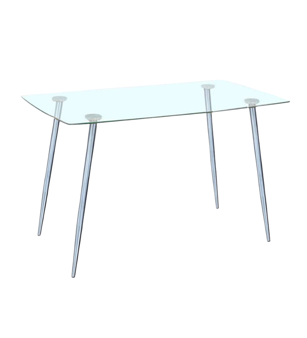 Mesa Rectangular Cromada vidrio 160x90 cm