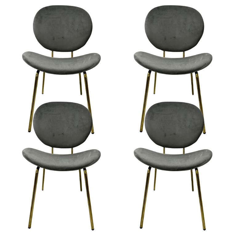 Pack Sillas Ribe Gold 9