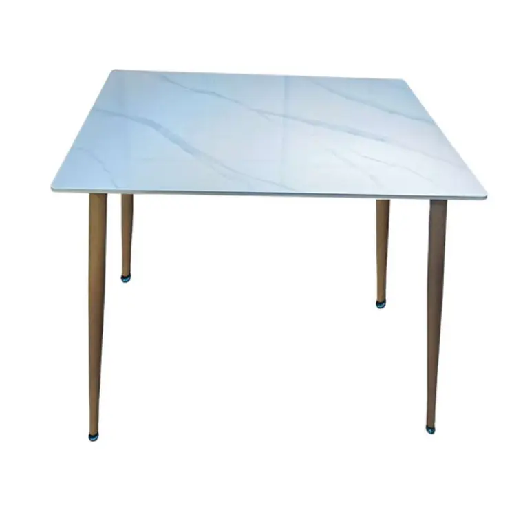 Mesa cuadrada Mármol blanca 80x80 cm 1