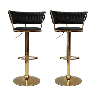 Pack 2 Taburetes Queen Monarch Gold