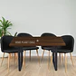Comedor Bucarest 160x90 cm con 4 Sillas Breda Lino - Miniatura 4