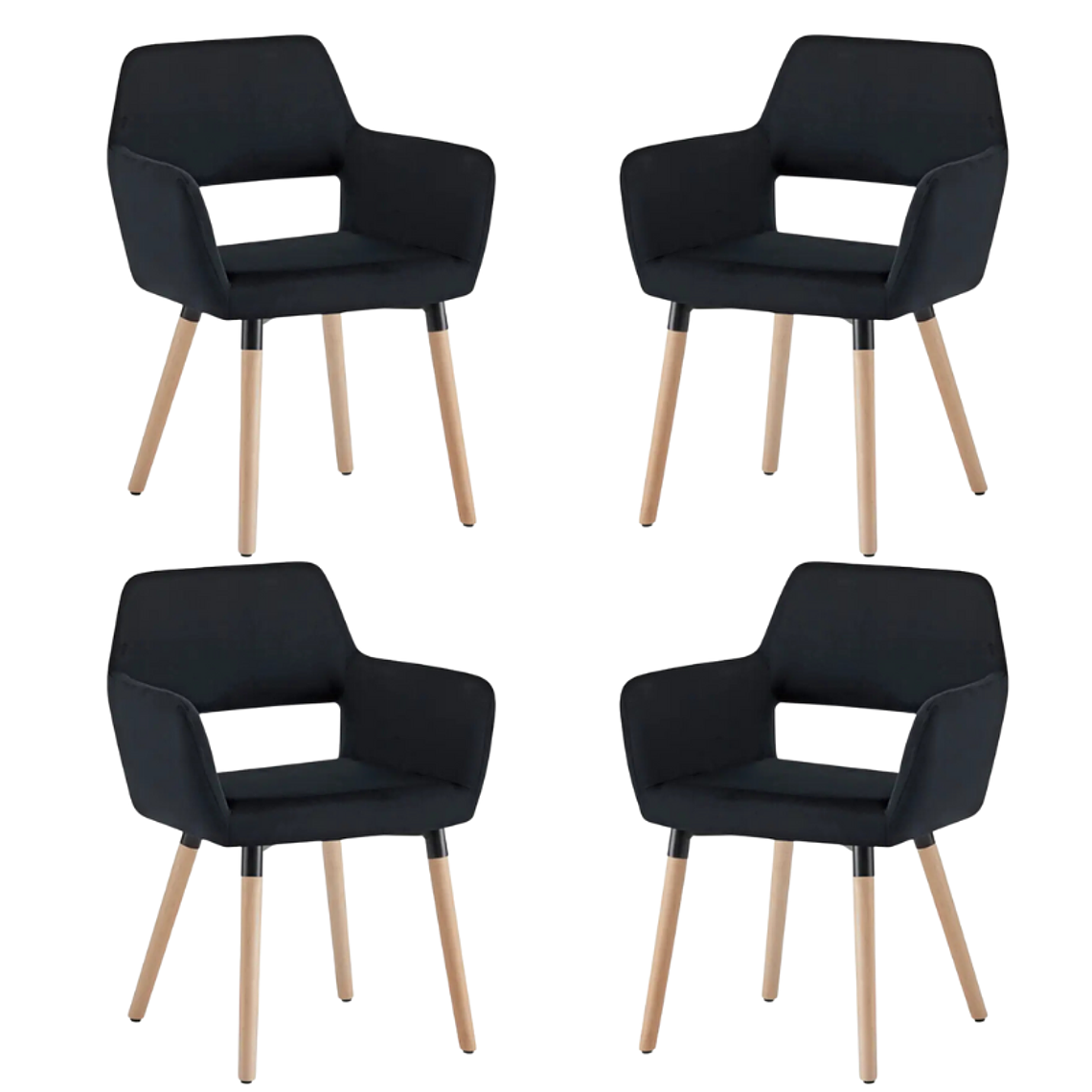 Pack 4 Sitiales Boston Velvet 2