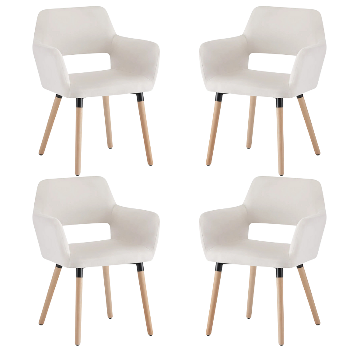 Pack 4 Sitiales Boston Velvet 1