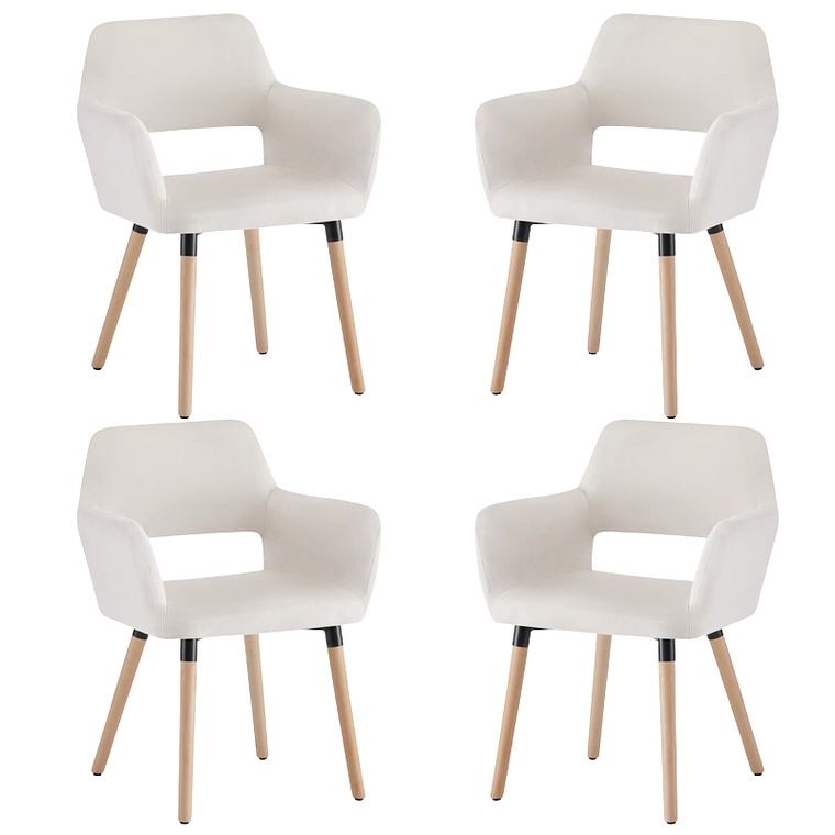 Pack 4 Sitiales Boston Velvet 1