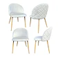 Comedor Bonn redondo blanco 100 cm con 4 Sillas Breda Velvet - Miniatura 7
