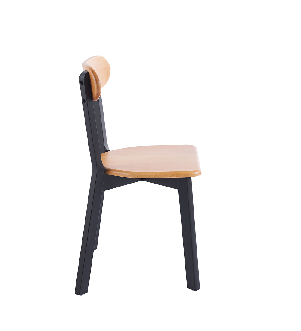 Comedor Chester rectangular vidrio 130x80 cm con 4 Sillas Recife