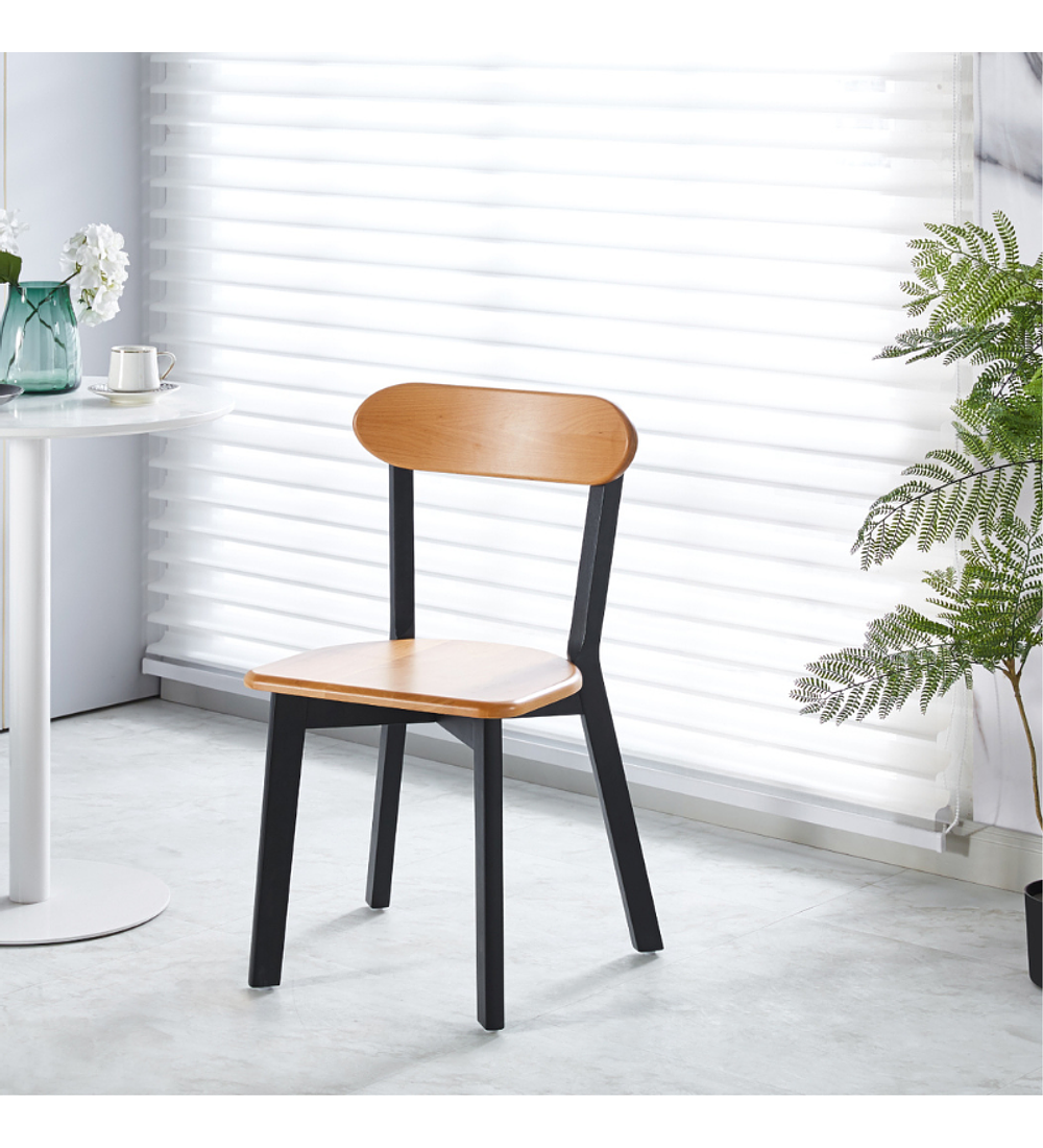 Comedor Chester rectangular vidrio 130x80 cm con 4 Sillas Recife