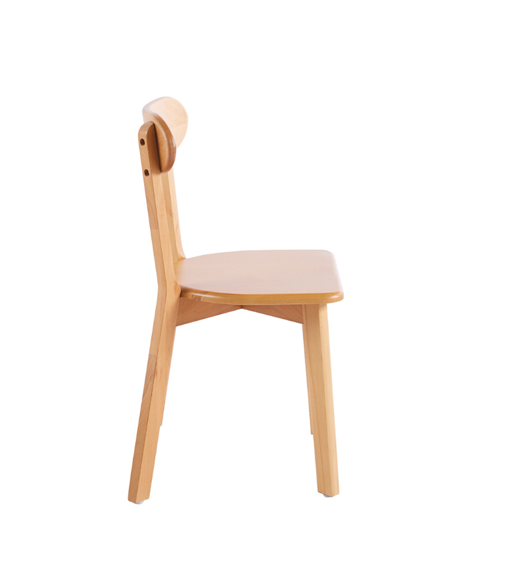 Comedor Chester rectangular vidrio 130x80 cm con 4 Sillas Recife