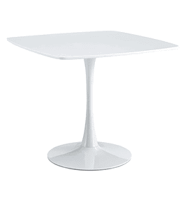 Mesa Tulip cuadrada blanca 90x90 cm