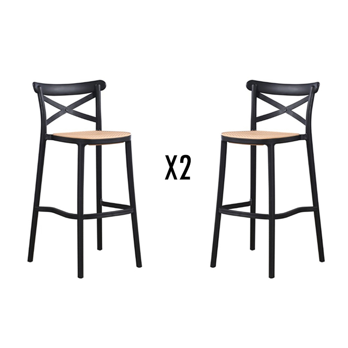 Pack 2 Taburetes Piso bar Danubio (65 cm) 2