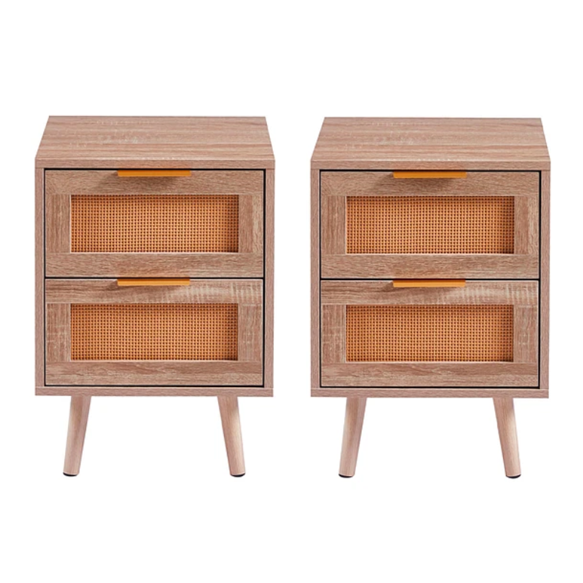 Pack de 2 Veladores Trap Mesh Walnut 1