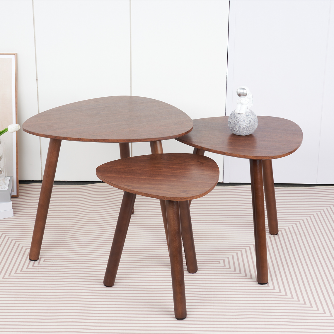 Pack de 3 mesas de centro o laterales madera 1