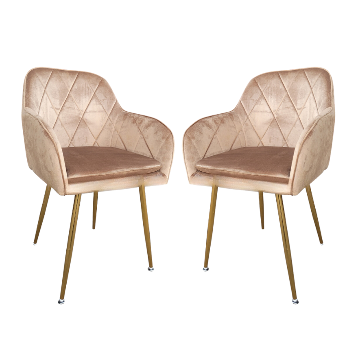 Pack 2 Sillas Sitial Butacas Diamond Gold 13