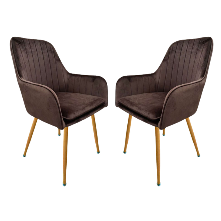 Pack 2 Sillas Sitial Butacas Diamond Pear Wood 4