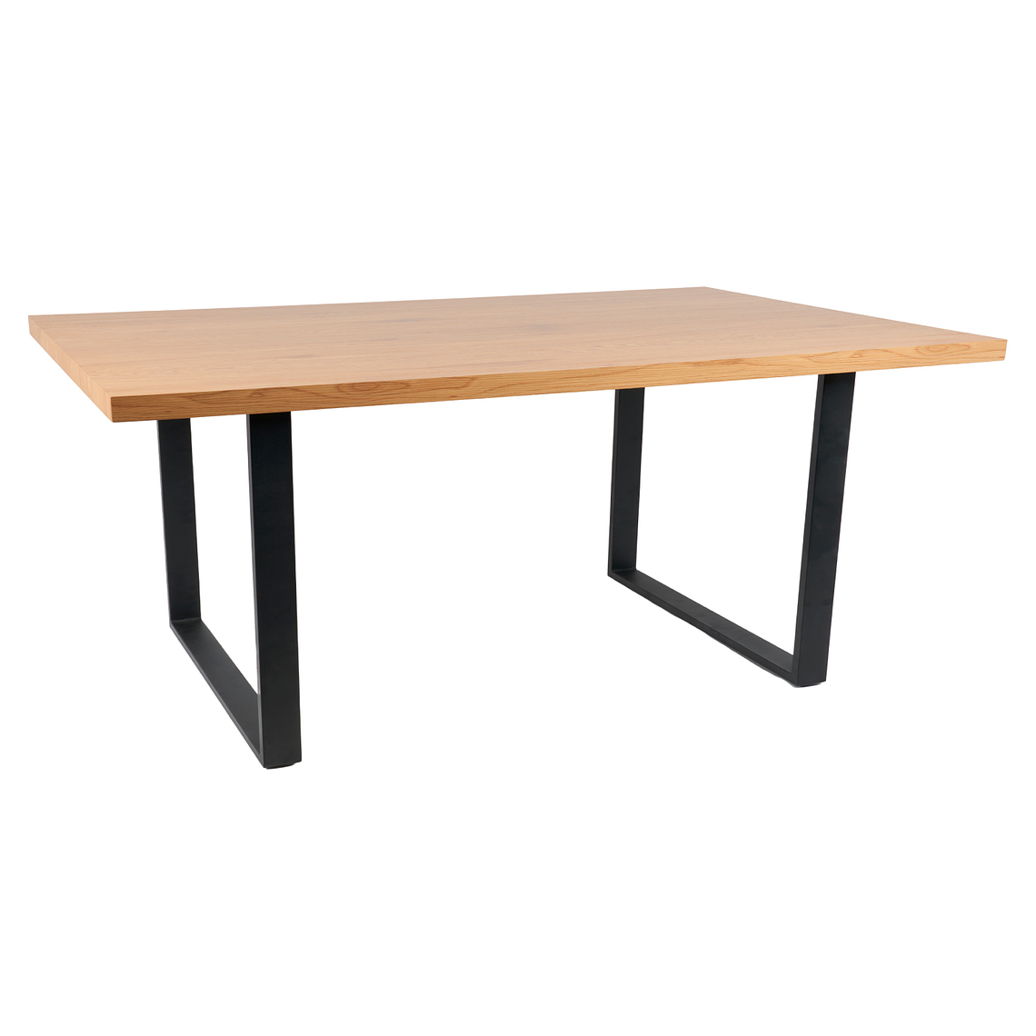 Mesa rectangular Industrial 140x90 cm madera clara 3