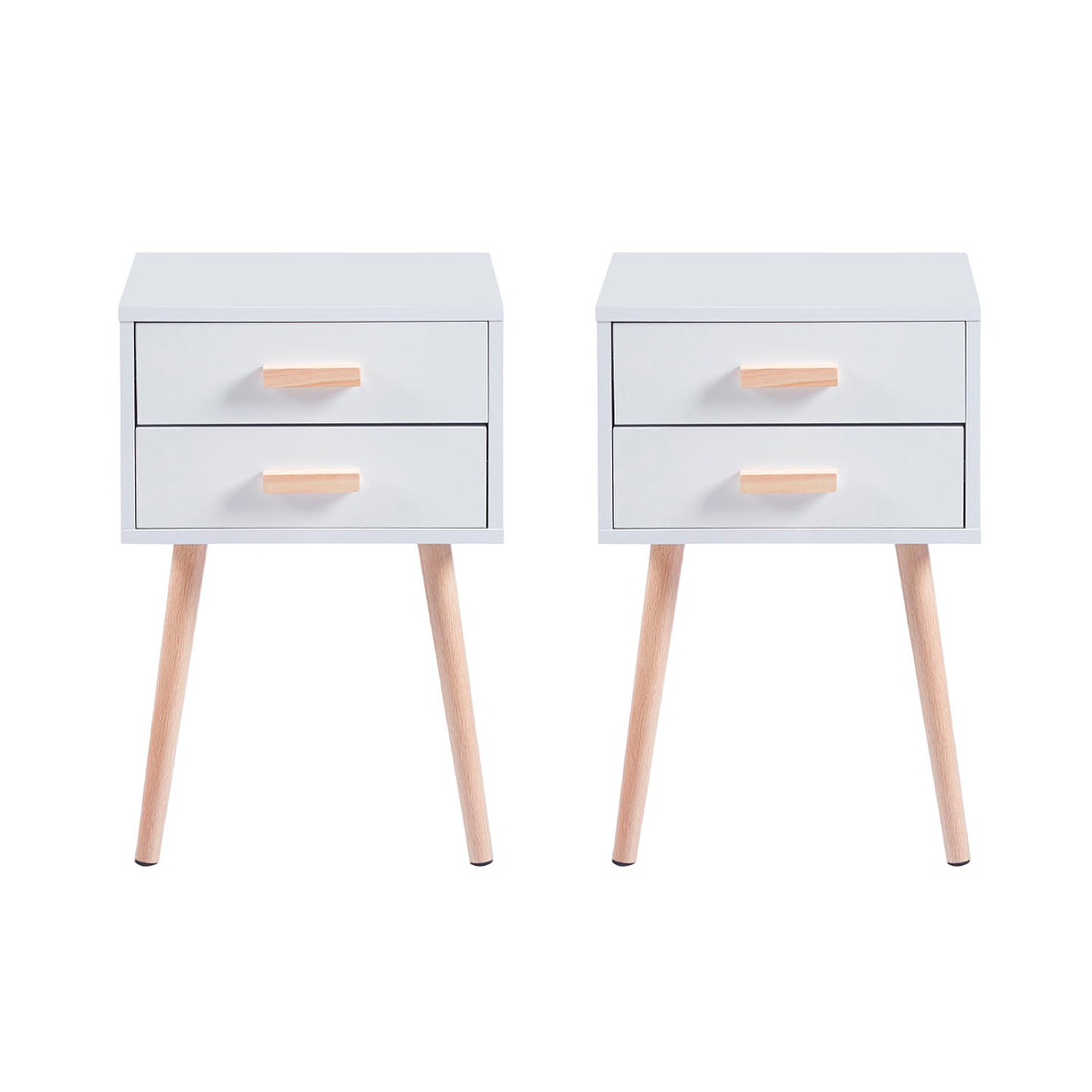 Pack de 2 Veladores Eames Doble Blanco 1