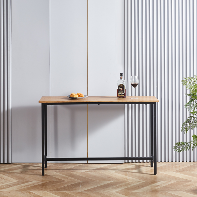 Mesa de Arrimo o Bar Alta Rustik 120 cm l Madera Clara 5