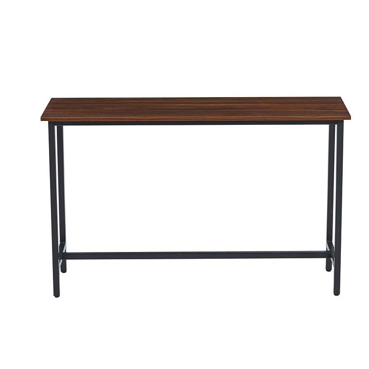 Mesa de Arrimo o Bar Alta Rustik 120 cm l Madera Oscura Walnut 2