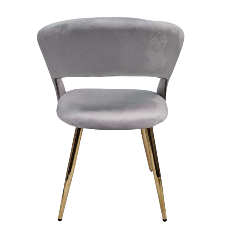 Comedor Lincoln Gold redondo mármol 80 cm con 4 Sitiales Siena Gold 10