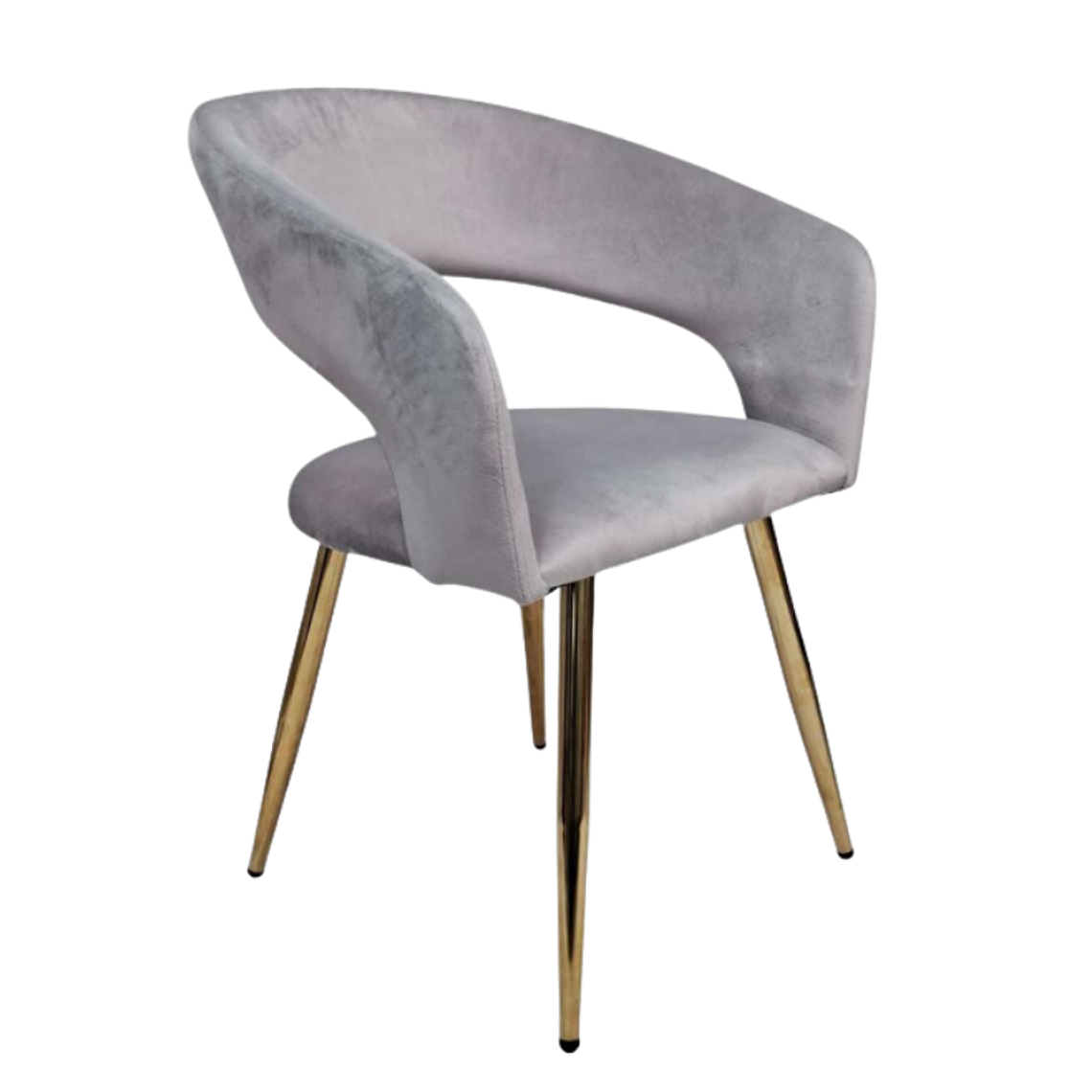 Comedor Lincoln Gold redondo mármol 100 cm con 4 Sitiales Siena Gold 4