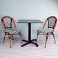 Silla Bistro Parisina Rattan - Blanca con negro - Miniatura 4