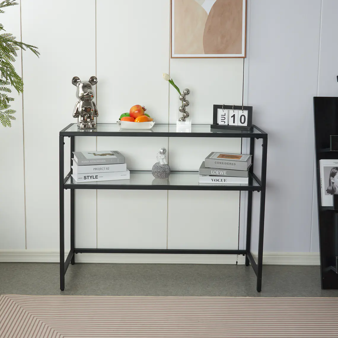 Arrimo vidrio dos niveles 100 cm 4